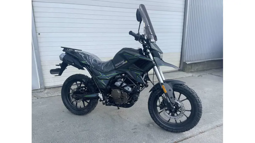 Мотоцикл TEKKEN 250 NEW черно-зеленый (ТИП ШИН DUAL SPORT), фото фото 6