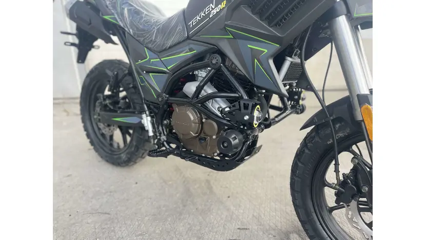 Мотоцикл TEKKEN 250 NEW черно-зеленый (ТИП ШИН DUAL SPORT), фото фото 16