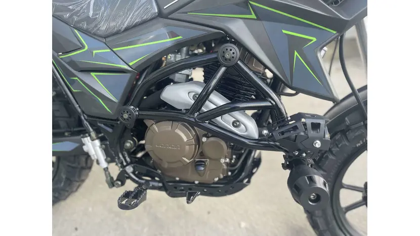Мотоцикл TEKKEN 250 NEW черно-зеленый (ТИП ШИН DUAL SPORT), фото фото 17