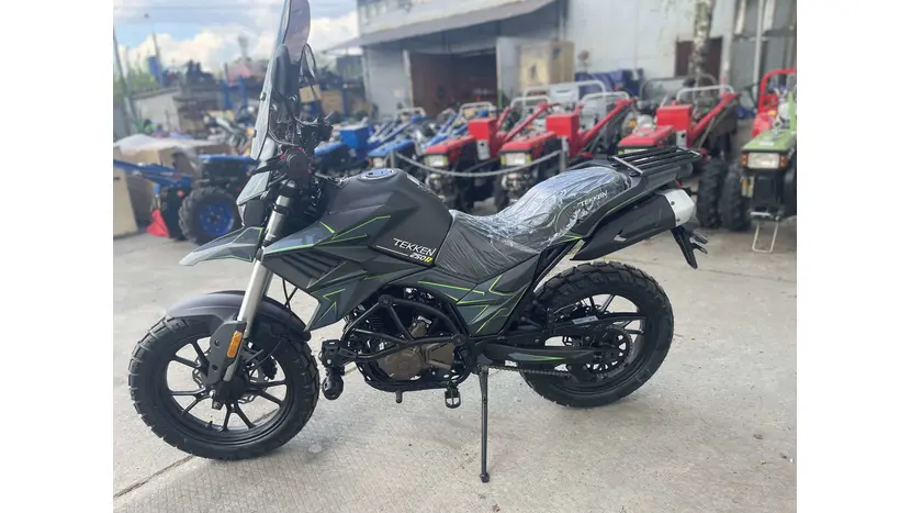 Мотоцикл TEKKEN 250 NEW черно-зеленый (ТИП ШИН DUAL SPORT), фото фото 27