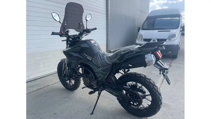 Мотоцикл TEKKEN 250 NEW черно-зеленый (ТИП ШИН DUAL SPORT), фото фото 7