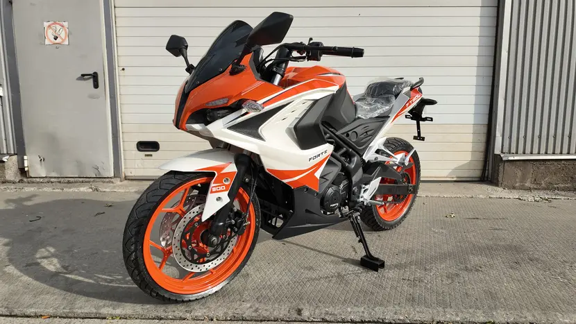 Мотоцикл FORTE FT300-R1 бело-оранжевый, фото фото 7