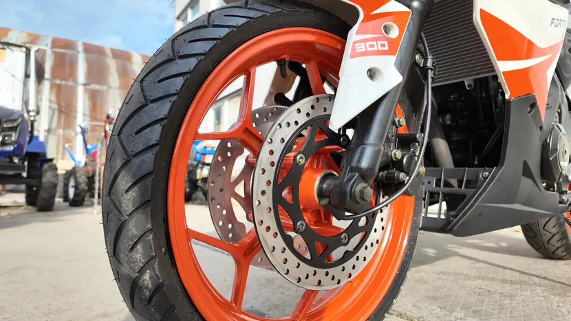 Мотоцикл FORTE FT300-R1 бело-оранжевый, фото фото 17