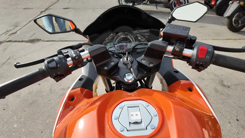 Мотоцикл FORTE FT300-R1 бело-оранжевый, фото фото 13